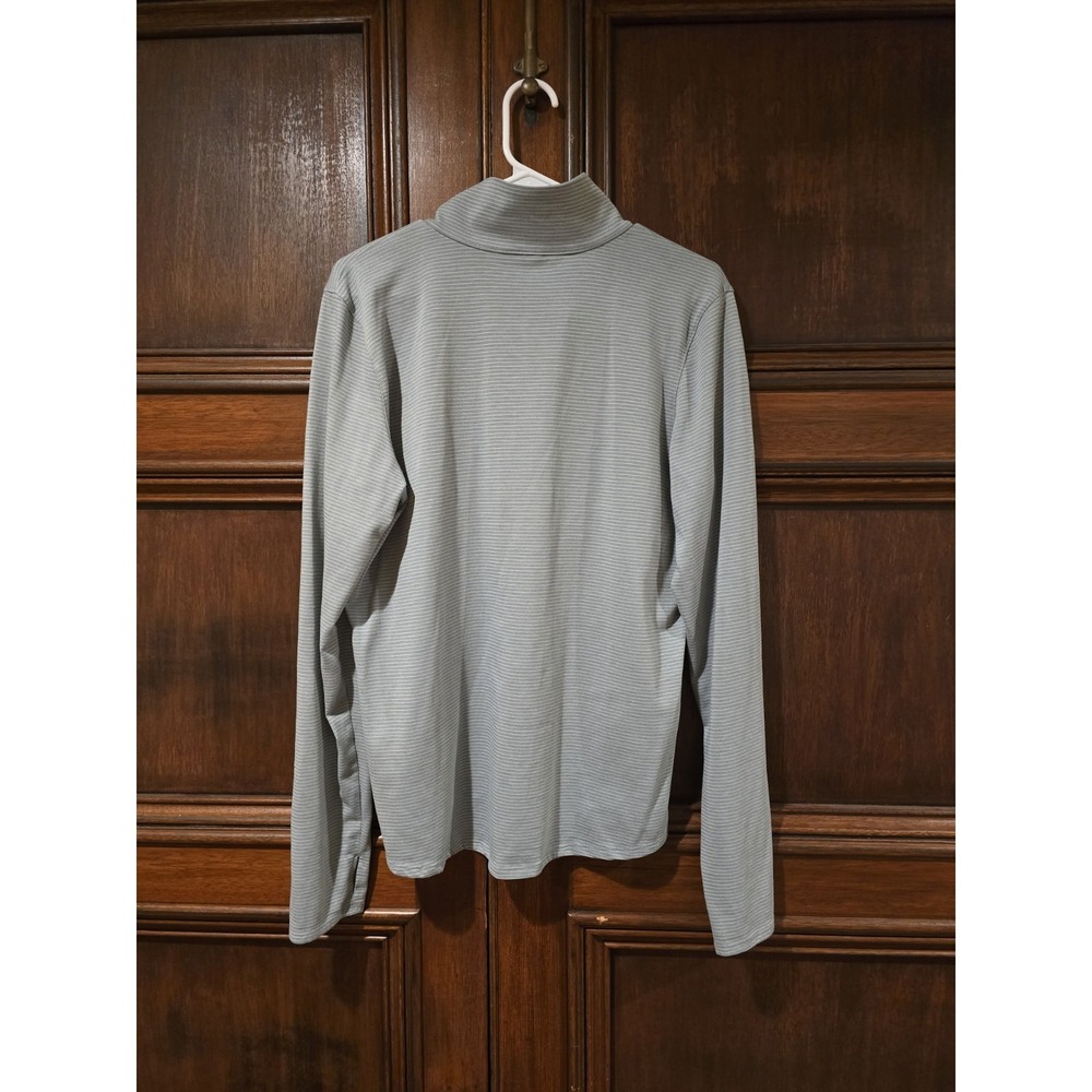 Under Armour HeatGear Striped Gray Quarter Zip Pullover XL - Picture 3 of 3